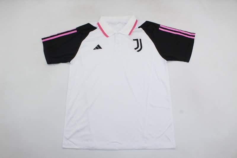 Juventus Soccer Jersey White Polo Replica 23/24