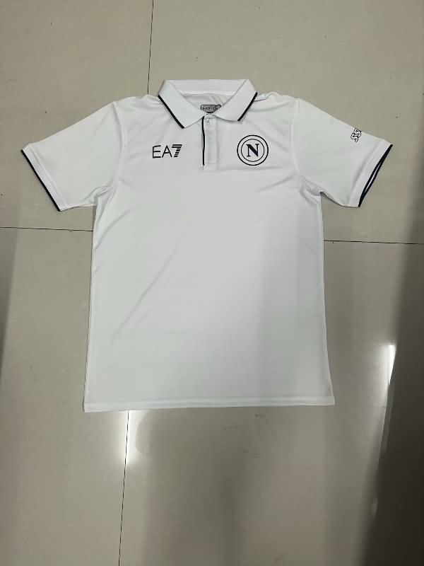 Napoli Soccer Jersey White Polo Replica 23/24
