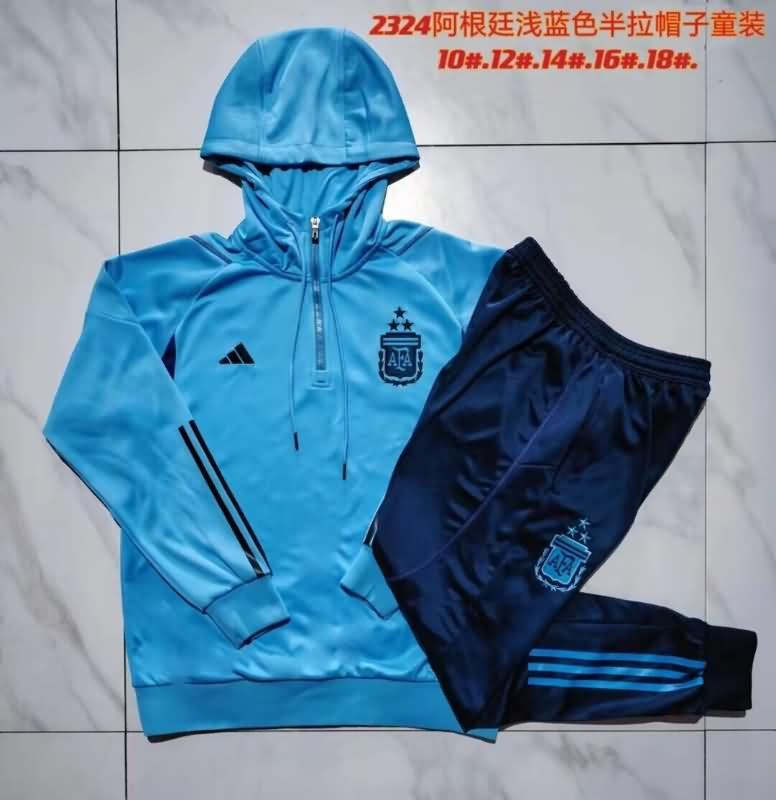 Kids Argentina Soccer Tracksuit Blue Replica 2023/24