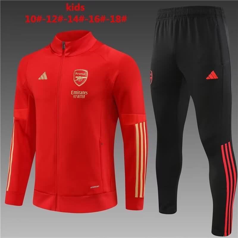 Kids Arsenal Soccer Tracksuit 02 Red Replica 23/24