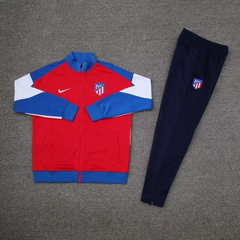 Atletico Madrid Soccer Tracksuit Red Replica 23/24