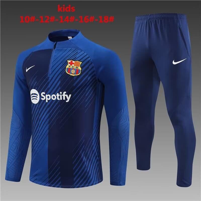 Kids Barcelona Soccer Tracksuit Blue Replica 23/24