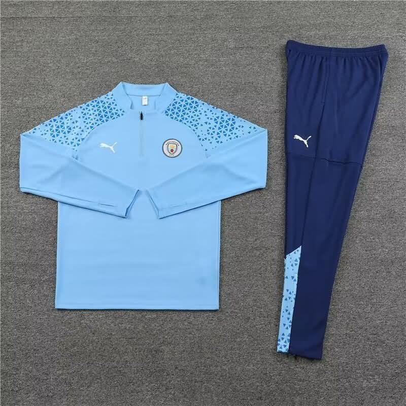 Manchester City Soccer Jersey 02 Blue Replica 23/24