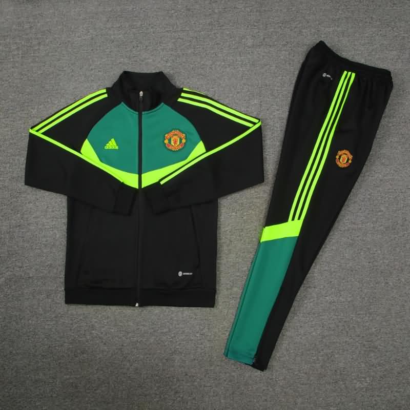 Manchester United Soccer Tracksuit 05 Black Replica 23/24