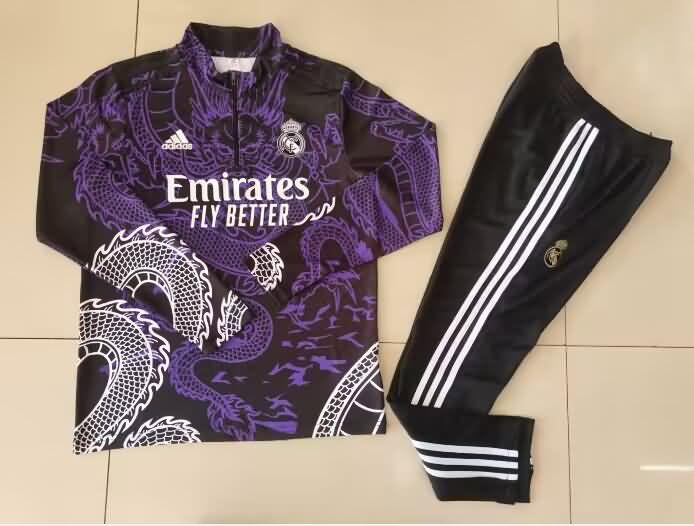 Real Madrid Soccer Jersey Purple Replica 23/24
