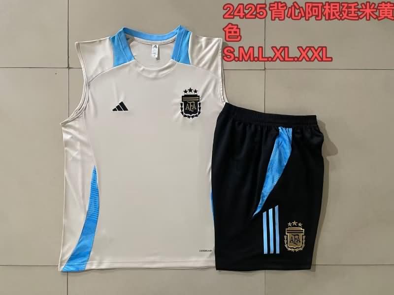 Argentina Training Jersey Gold Replica 2024