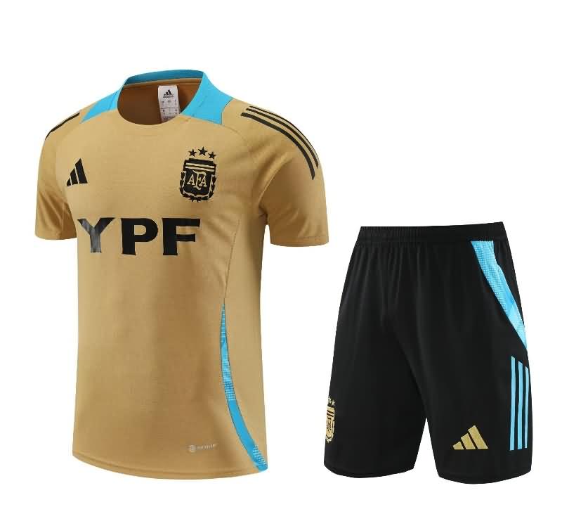 Argentina Training Jersey 02 Gold Replica 2024