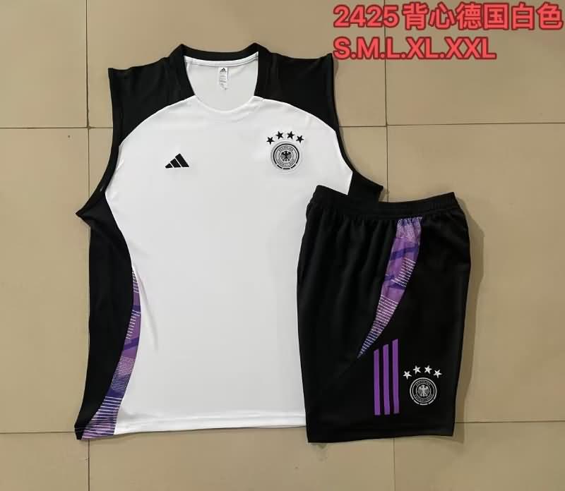 Germany Training Jersey 04 White Replica 2024