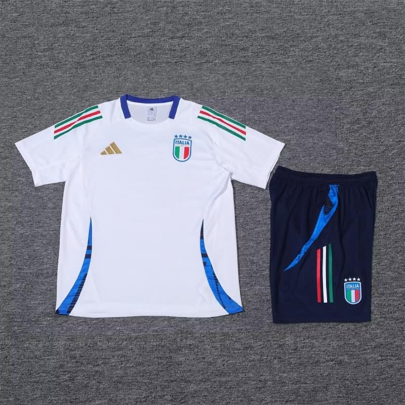 Italy Training Jersey 02 White Replica 2024