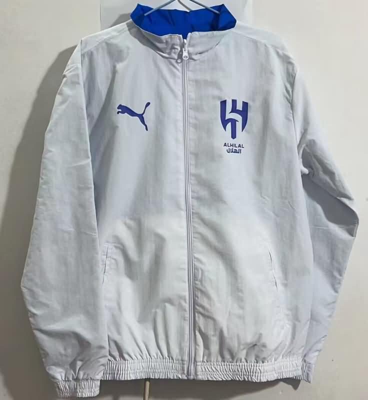 Al Hilal Soccer Jersey White Blue Reversible Replica 23/24