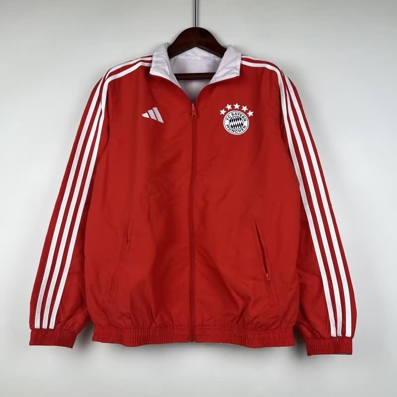 Bayern Munich Soccer Jersey Red White Reversible Replica 23/24