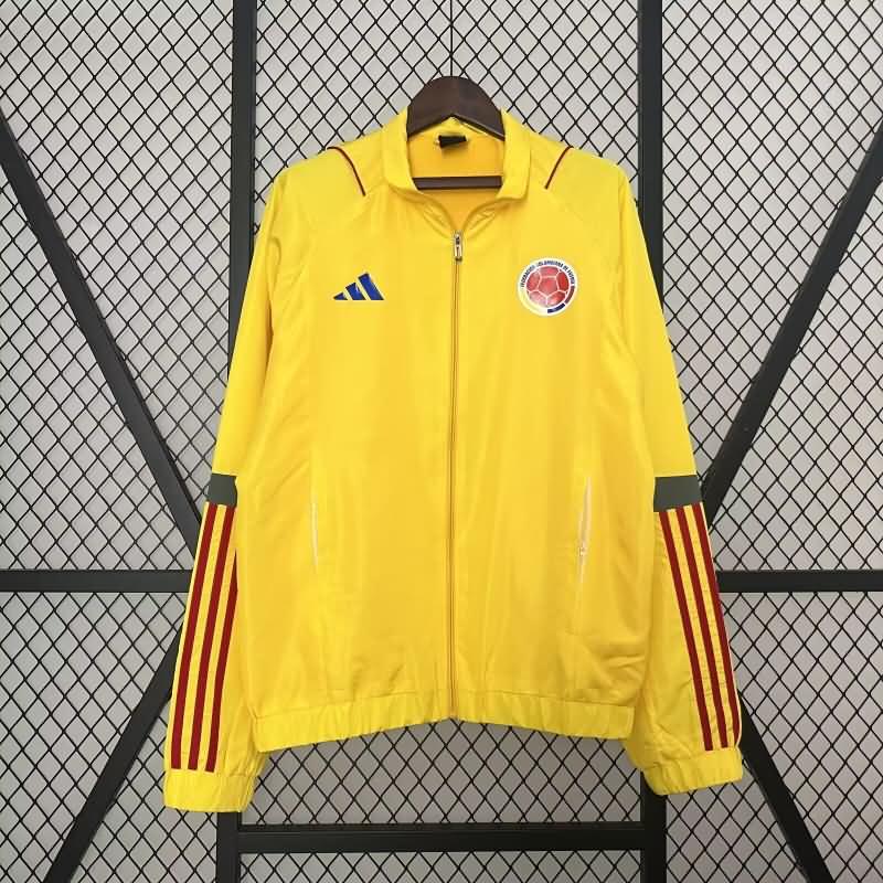 Colombia Soccer Windbreaker Yellow Replica 2024