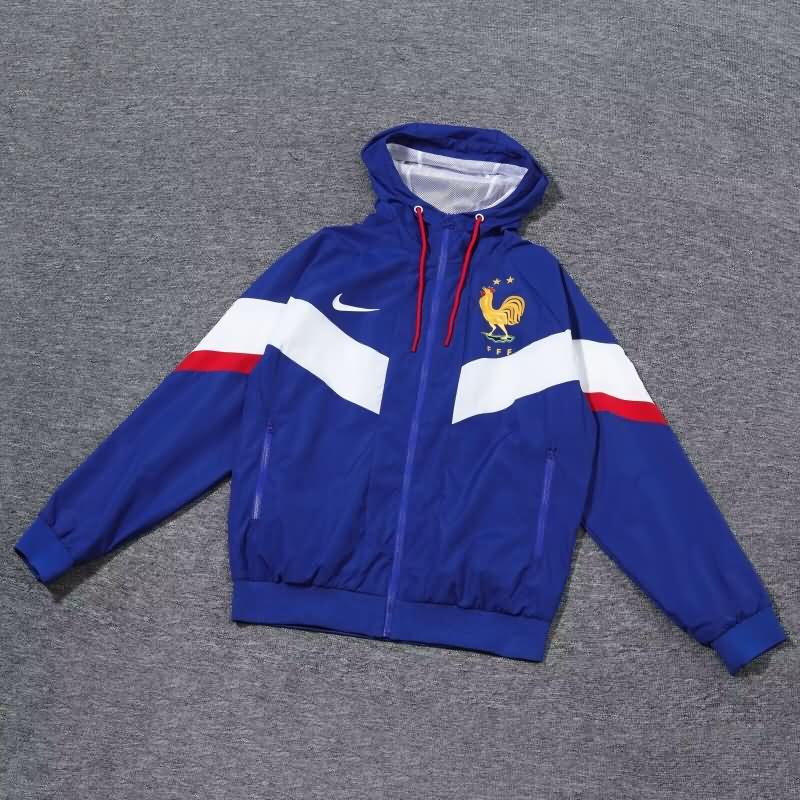 France Soccer Windbreaker Dark Blue Replica 2024