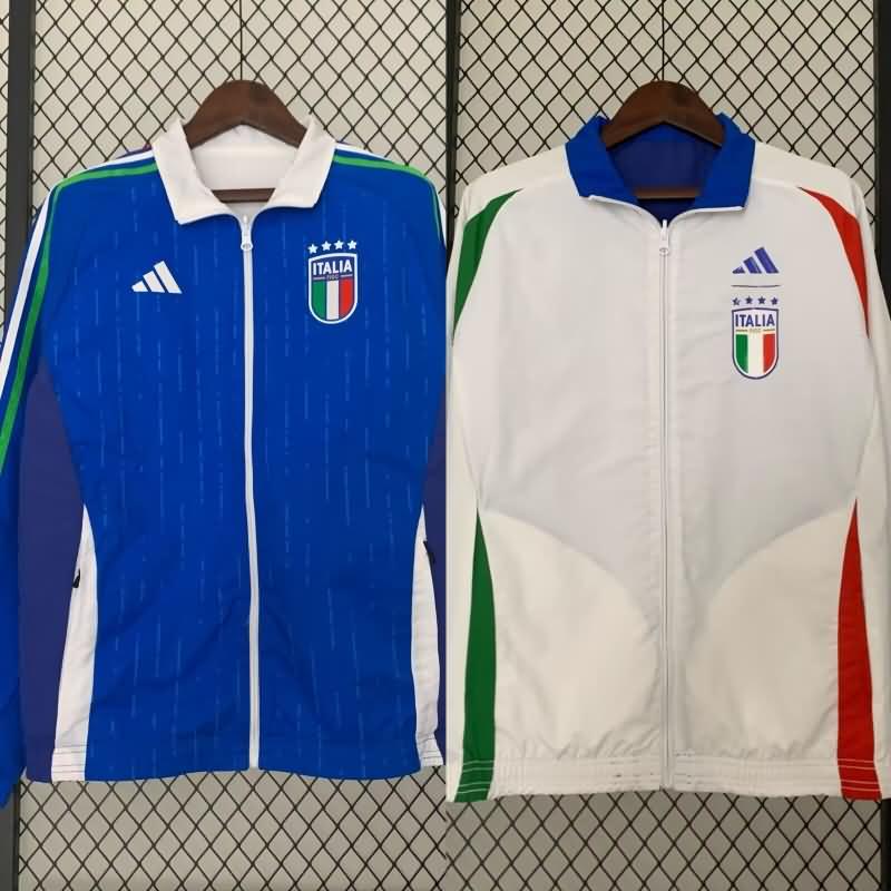 Italy Soccer Jersey Blue White Reversible Replica 2024