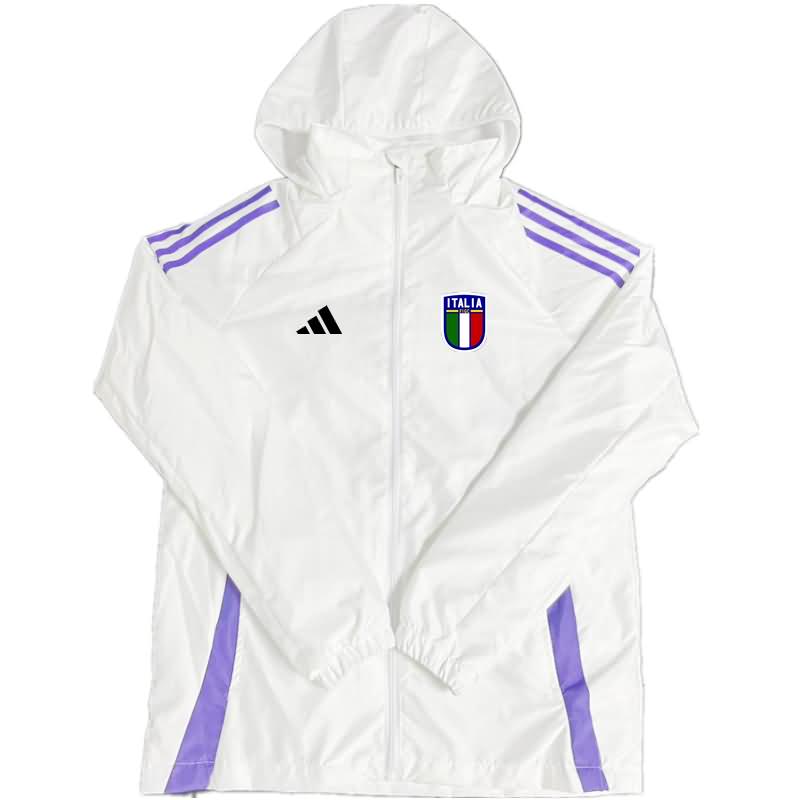 Italy Soccer Windbreaker White Replica 2024