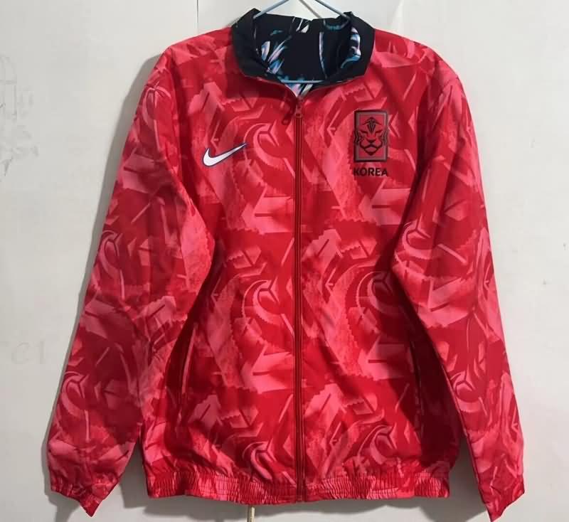 Korea Soccer Windbreaker Red Black Reversible Replica 2024