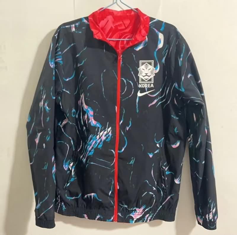 Korea Soccer Windbreaker Red Black Reversible Replica 2024