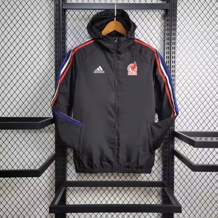 Mexico Soccer Windbreaker Black Replica 2024