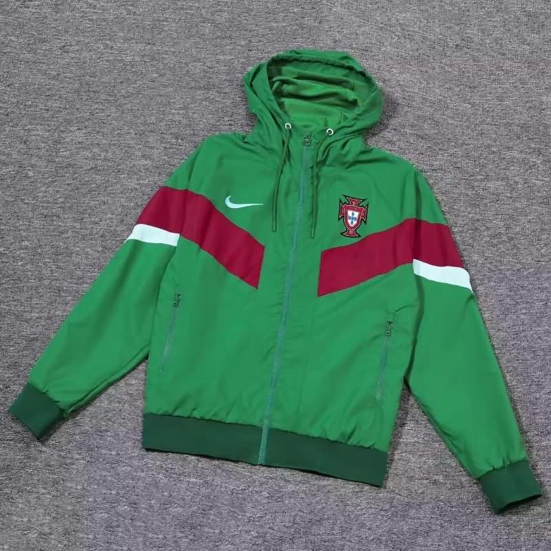 Portugal Soccer Windbreaker Green Replica 2024