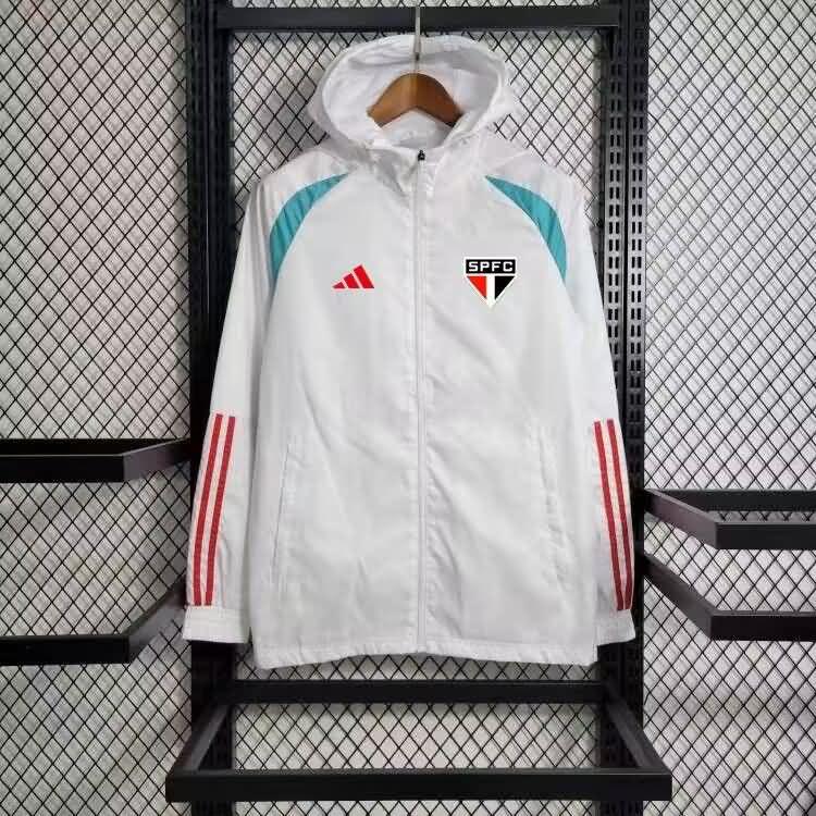 Sao Paulo Soccer Windbreaker White Replica 2024