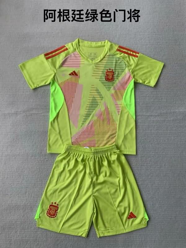 Argentina Soccer Jersey Copa America Goalkeeper Yellow Replica 2024