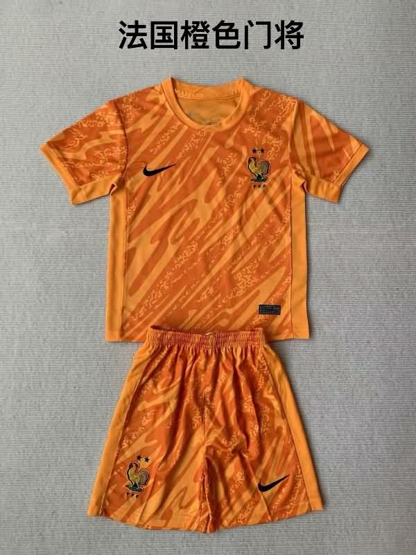 France Soccer Jersey Goalkeeper Orange Replica 2024
