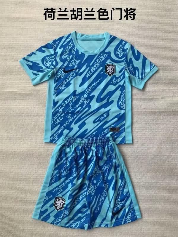 Netherlands Soccer Jersey Goalkeeper Blue Replica 2024