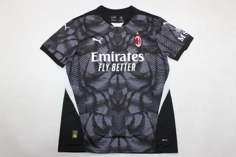 AC Milan Soccer Jersey Goalkeeper Black Replica 24/25