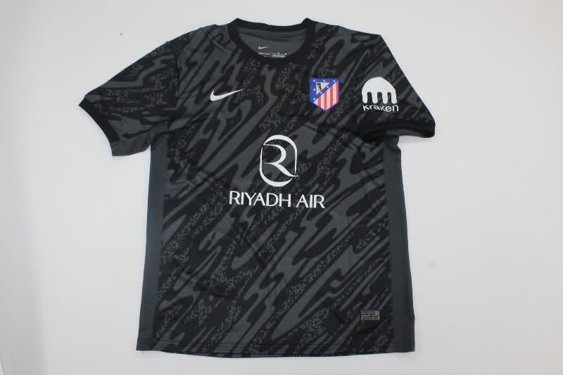 Atletico Madrid Soccer Jersey Goalkeeper Black Replica 24/25
