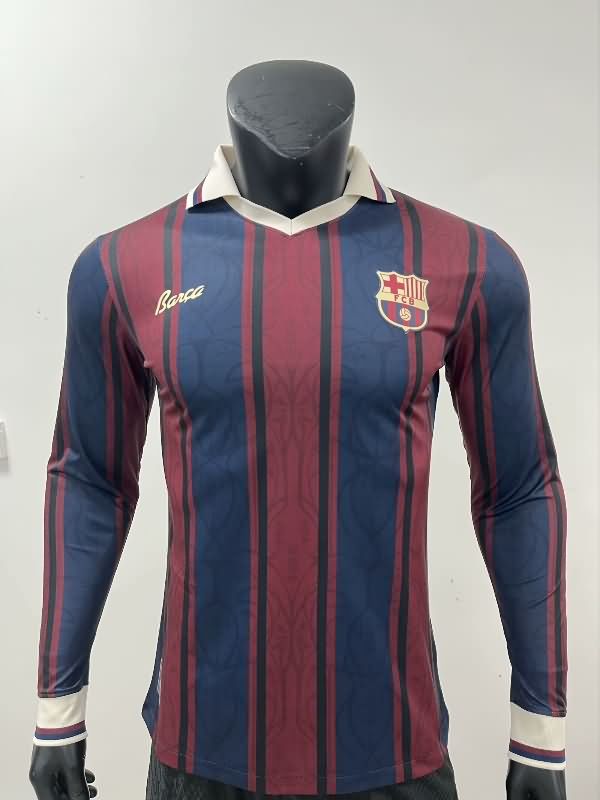 AAA Quality Barcelona 125th Anniversary Long Sleeve Soccer Jersey(Player)