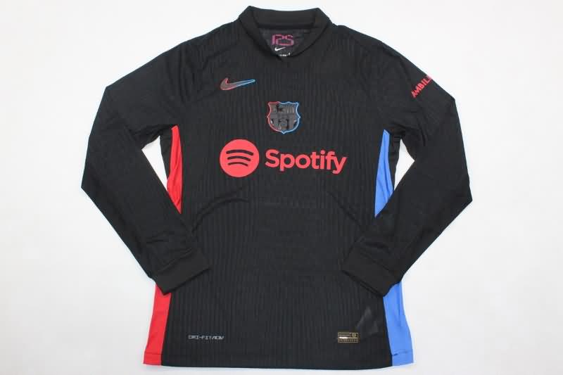 Barcelona Soccer Jersey Away Long Sleeve (Player) 24/25