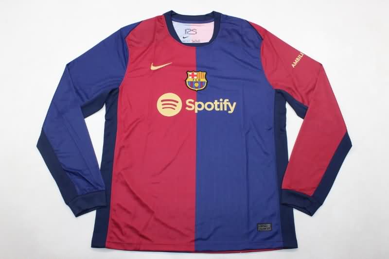Barcelona Soccer Jersey Home Long Sleeve Replica 24/25