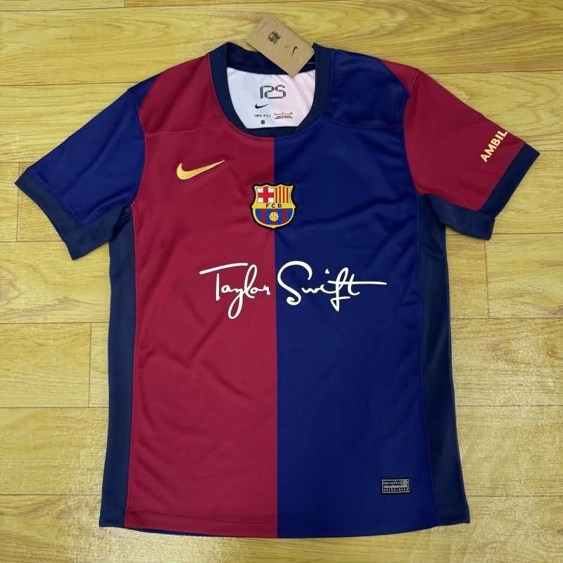 AAA Quality Barcelona 24/25 Home Soccer Jersey Sponsor 04