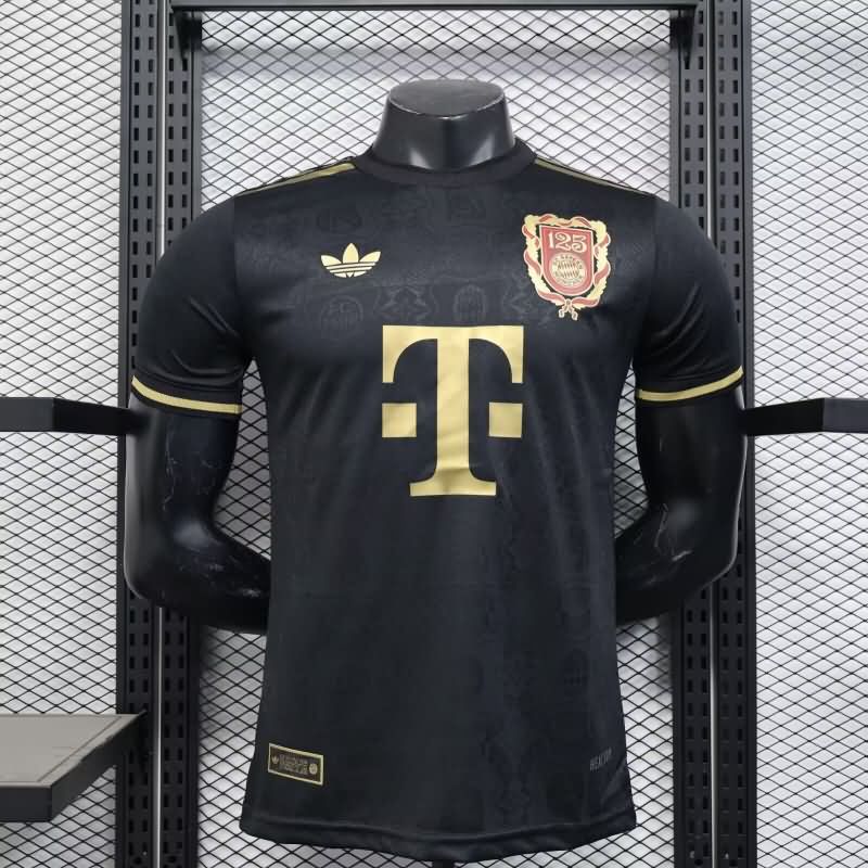 Bayern Munich Soccer Jersey Anniversary Black (Player) 125th