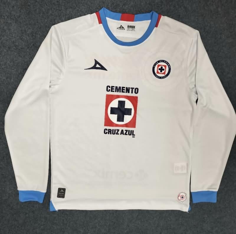 Cruz Azul Soccer Jersey Away Long Sleeve Replica 24/25