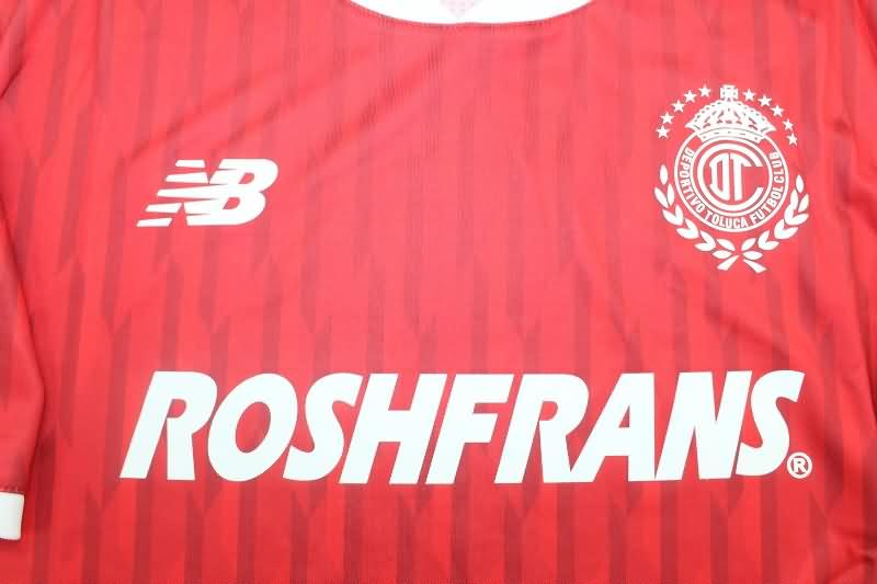 Deportivo Toluca Soccer Jersey Home Replica 24/25