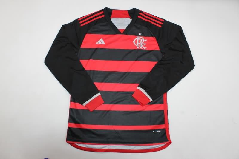 Flamengo Soccer Jersey Home Long Sleeve Replica 2024
