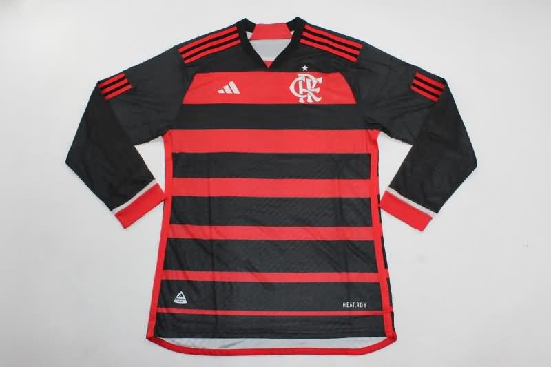 Flamengo Soccer Jersey Home Long Sleeve (Player) 2024