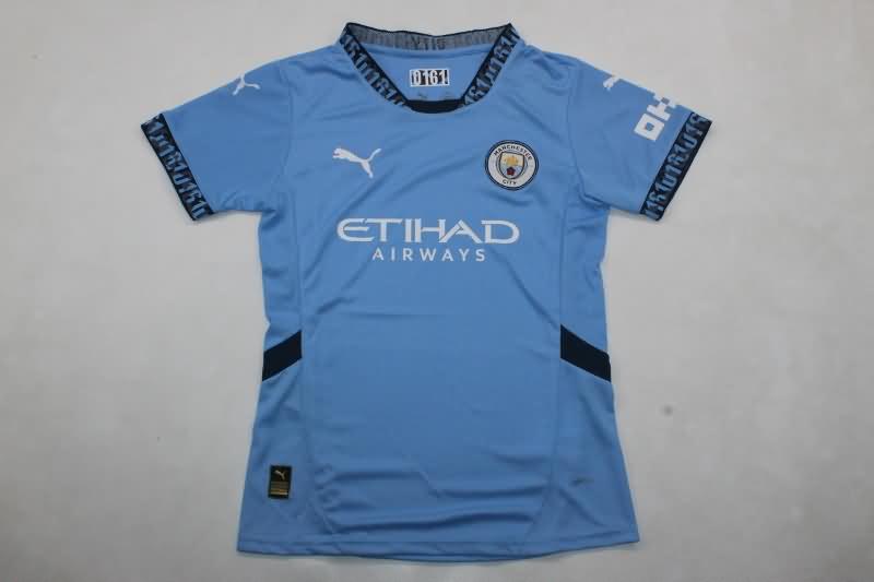 Manchester City Soccer Jersey Home Women Replica 24/25