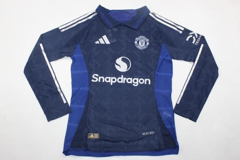 Manchester United Soccer Jersey Away Long Sleeve (Player) 24/25
