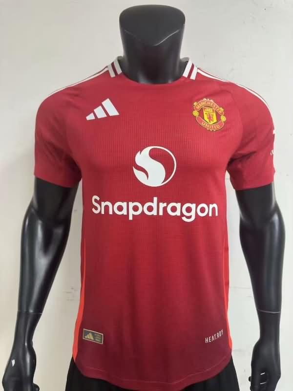 Manchester United Soccer Jersey Home (Player) 24/25