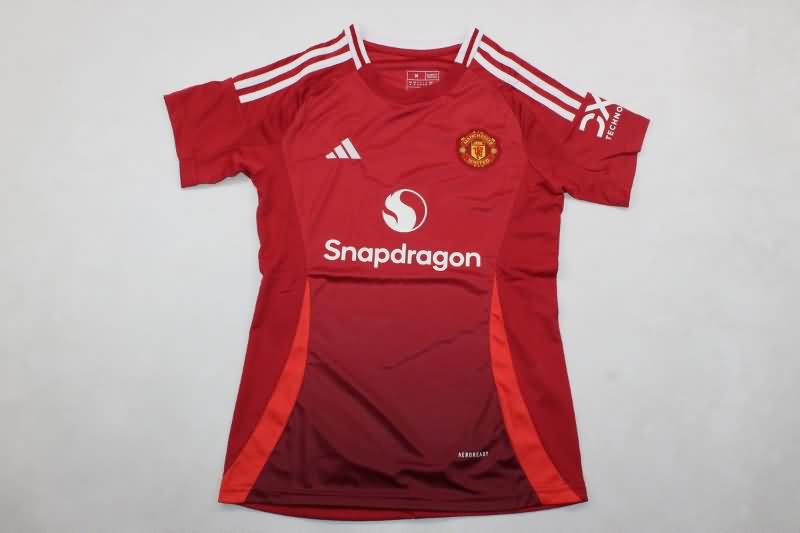 Manchester United Soccer Jersey Home Women Replica 24/25