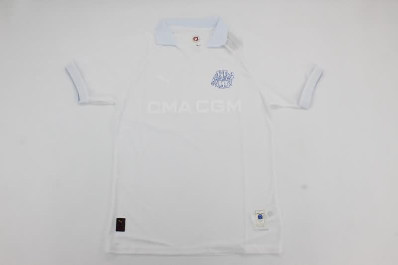 Marseilles Soccer Jersey White (Player) 24/25