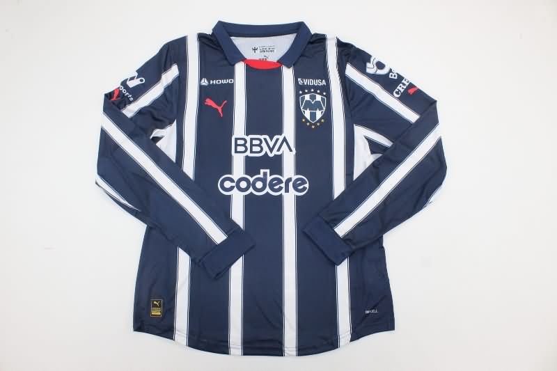 Monterrey Soccer Jersey Home Long Sleeve (Player) 24/25