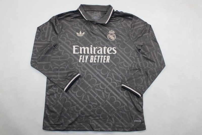 Real Madrid Soccer Jersey Third Long Sleeve Replica 24/25