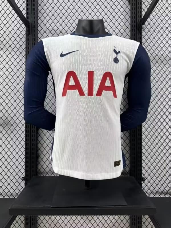 Tottenham Hotspur Soccer Jersey Home Long Sleeve (Player) 24/25