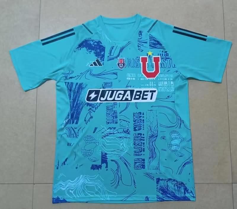 Universidad Chile Soccer Jersey Goalkeeper Blue Replica 2024