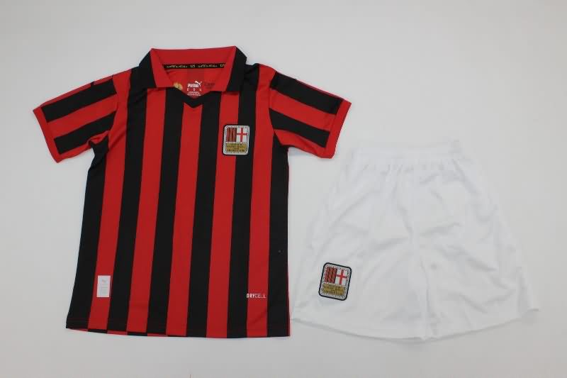Kids AC Milan Soccer Jersey Anniversary Replica 125th