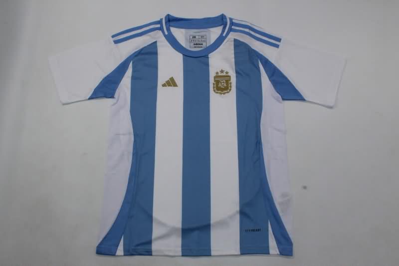 Kids Argentina Soccer Jersey Copa America Home Replica 2024