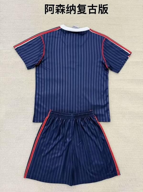 Kids Arsenal 24/25 Dark Blue Soccer Jersey And Shorts
